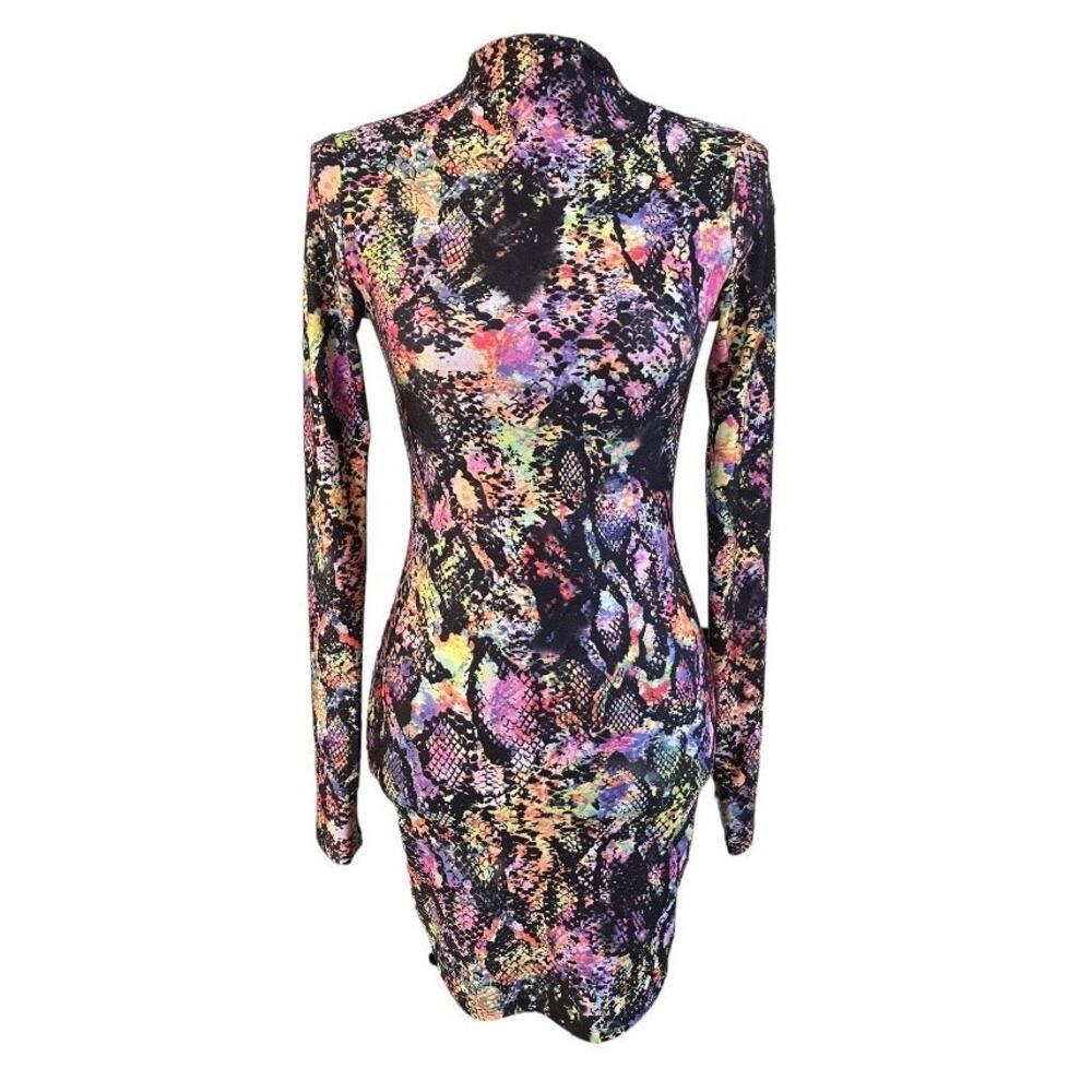 Fashion Nova Multi Color Python Snake Print Bodyc… - image 1